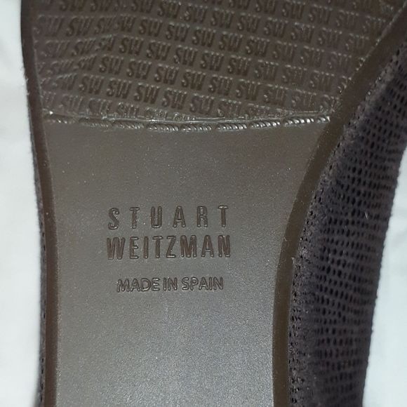 Stuart Weitzman Brown Wedge Heels 8N - Picture 7 of 8